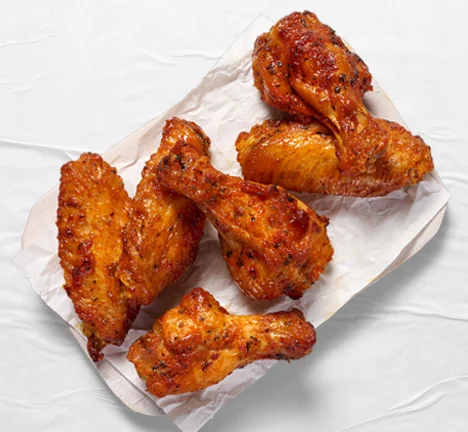 Spicy Baked Chicken Wings - 6 Pcs