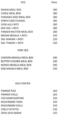 Punjabi Meal Box menu 1