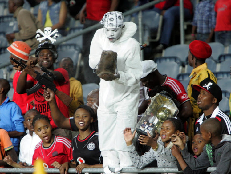 Orlando Pirates fans at Orlando Stadium in Soweto.