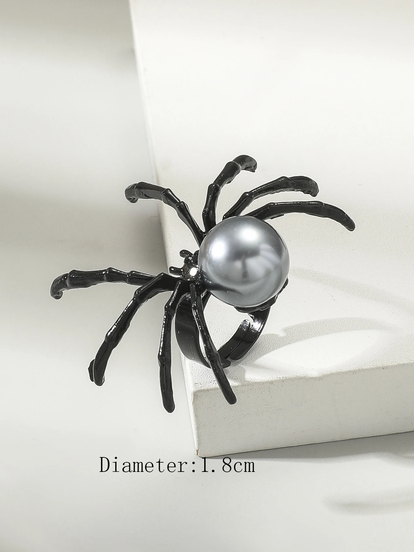 Title 1, Anel de aranha simples para moda de Halloween. ...