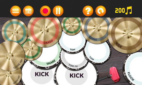 Android application Hot star Drums screenshort