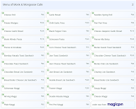 Monk & Mongoose Cafe menu 2