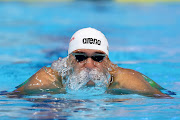 Chad Le Clos of SA competes in the men's 100m butterfly on day two of the Fina World Swimming Championships (25m) at Etihad Arena in Abu Dhabi on December 17 2021.