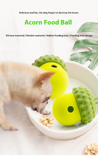 Title 2, Dog Feeding Toy Chewing Bite-resistant Molar Le...