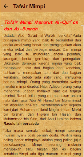 Tafsir Mimpi Kajian Islam