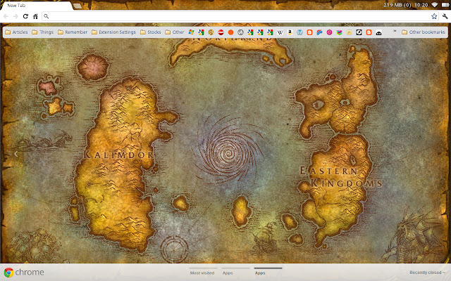 World of Warcraft Map chrome extension