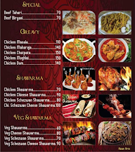 Hotel Mehman menu 3