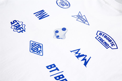 Title 14, Creative Geometry Letter Print Short-sleeve T-s...