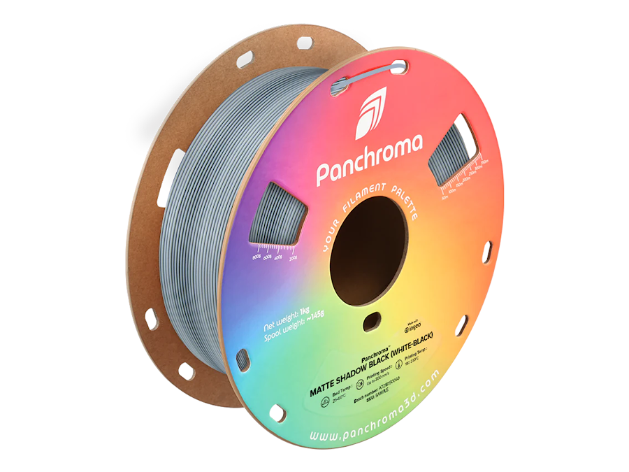 PolyMaker Panchroma Dual Matte Shadow Black PLA Filament - 1.75mm (1kg)