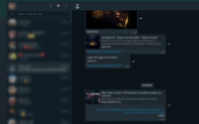 Whatsapp Web Dark Theme