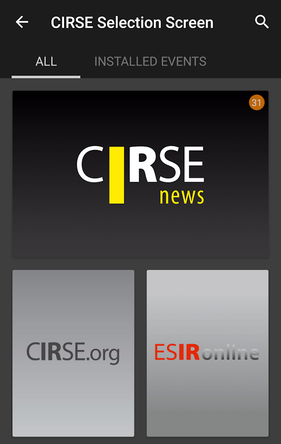   CIRSE- capture d'écran 