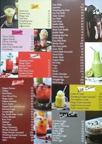 Juice Eat Up menu 