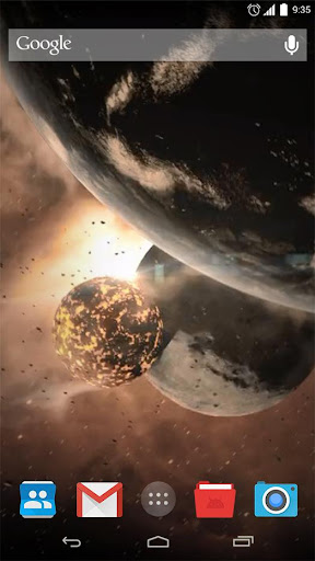 Collision of Planets