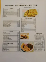 ONS Food menu 1