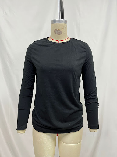 Title 2, Womens Knitted Stretch Crew Neck T-shirt for u...