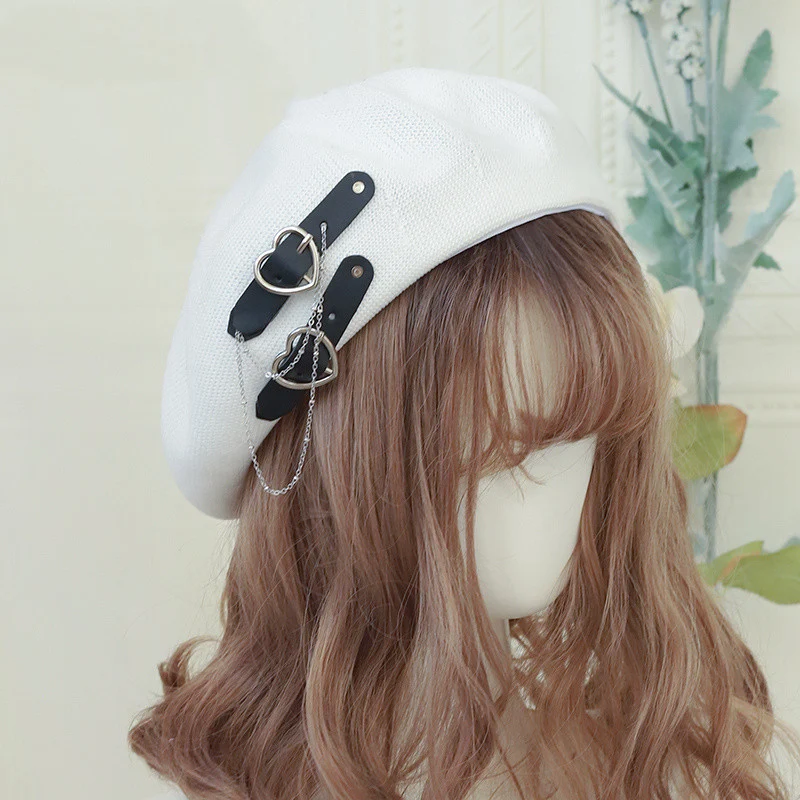 Boina feminina nova moda lolita verão respirável
