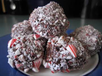 Candy Cane Truffles