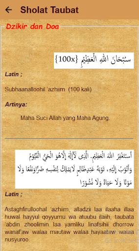 Panduan Sholat Taubat +  Doa