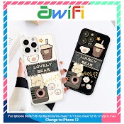 Ốp Lưng Iphone Cạnh Vuông Lỗ Camera Lovely Bear 6/6Plus/7/7Plus/8/8Plus/X/Xr/Xs/11/12/13/Pro/Max/Plus/Promax - Awifi F5 - 1