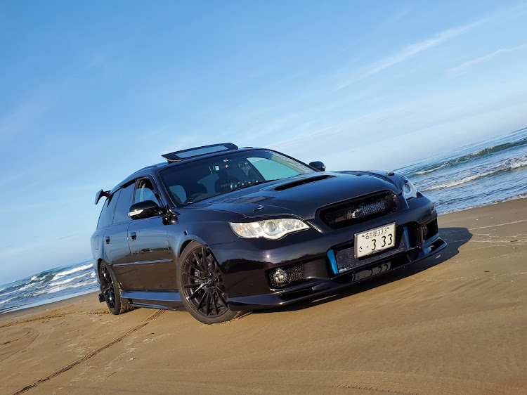 レガシィツーリングワゴンのドライブ・千里浜なぎさドライブウェイ・ミッドナイトパープルに関するカスタム事例の投稿画像2枚目