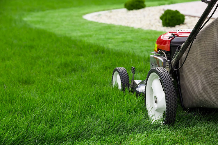 An elderly man died while mowing his lawn when the mower cut the electrical power cord.