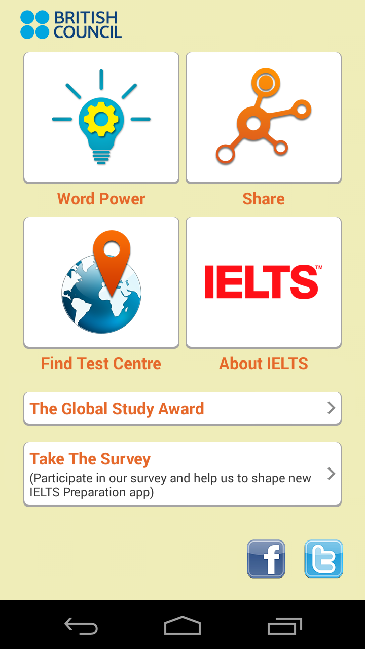 Android application IELTS Word Power screenshort