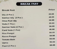 New Andhra Ruchulu menu 1