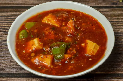 Chilli Paneer Gravy [No Onion & No Garlic]