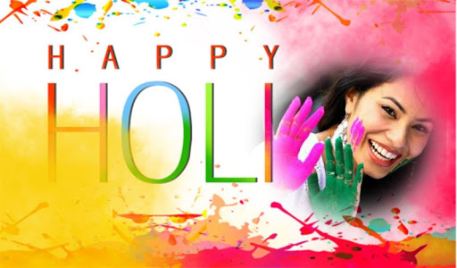 Holi Photo Frame 2020  Happy Holi Photo Frame