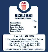 Giani's Ice Cream menu 3