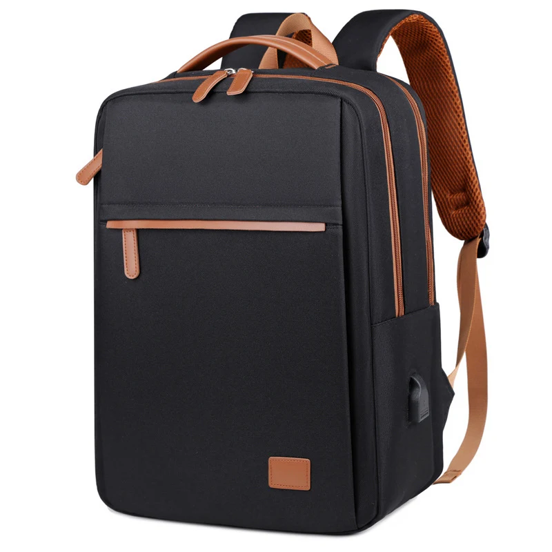 Mochila Oxford de Cor Sólida Grande Capacidade Resistente e Espaçosa para Viagens, Trabalho ou Escola