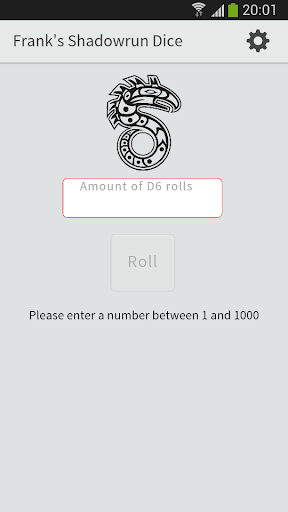 Screenshot Frank's Shadowrun Dice