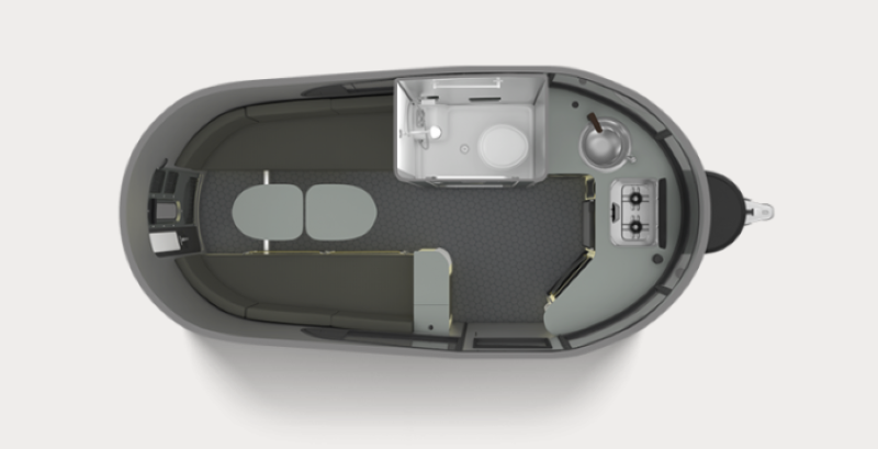 Airstream Basecamp 16 floor plan