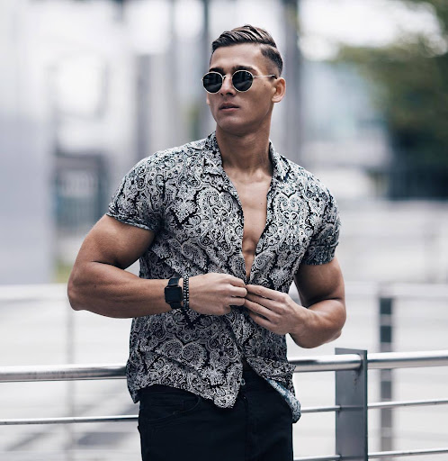 Title 2, Mens Totem Print Shirt for casual wear. Breath...
