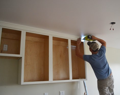 Adding Crown Moulding To Wall Kitchen Cabinets Momplex Vanilla Ana White