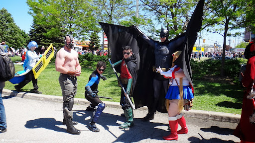 batman and crew in Toronto, Canada 