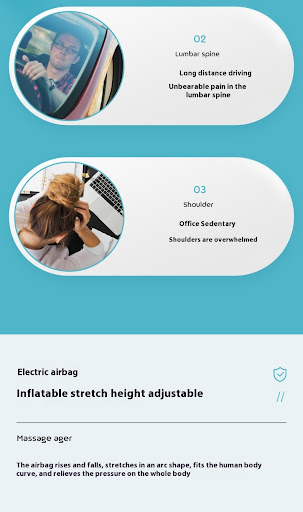 Title 12, Multifunctional Massage Pillow for Cervical, Lu...