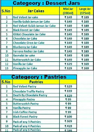 Cakes Papaji menu 1