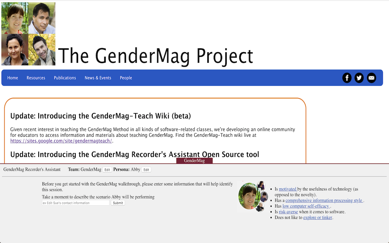 GenderMag Recorder's Assistant Preview image 5