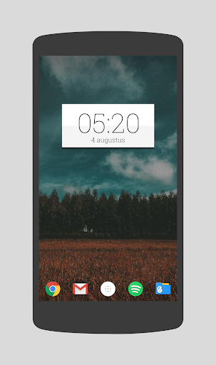 Minimal Clock Widget - Zooper