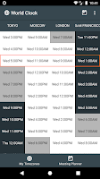 World Clock Widget Screenshot