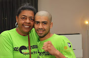 Boxing promoter Euphy Studdard and her son boxer Joshua Studdard who will fight for a WBF title in a tournament to be organized by his mother in Pretoria.