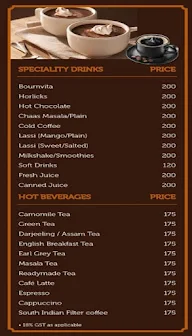 The Cake Shop & Tea Lounge - Radisson Blu menu 2