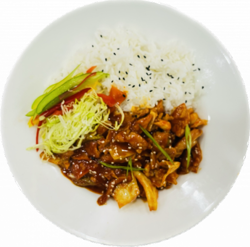 Stir Fried Chicken Dupbap