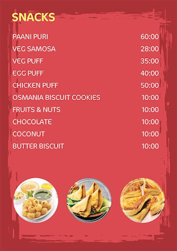 Madras Cafe menu 