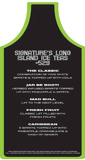 Lost Lemons menu 