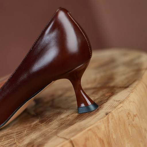 Title 6, Womens Pointed Toe Mid-heel Slip-on Shoes with...
