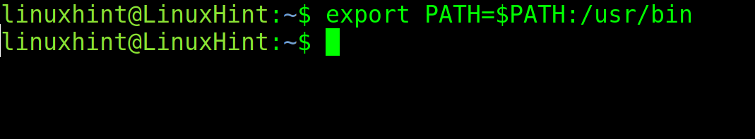 export PATH