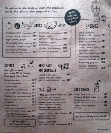 Suzette Creperie & Cafe menu 
