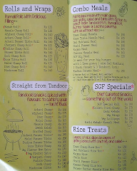 SGF - Spice Grill Flame menu 1